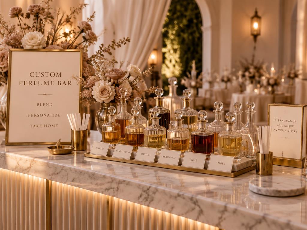 Custom Perfume Bar på ett event